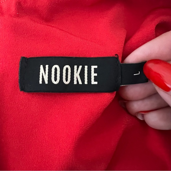 NEW NWT Nookie Trinity Maxi Gown In Cherry Red - Picture 9 of 11